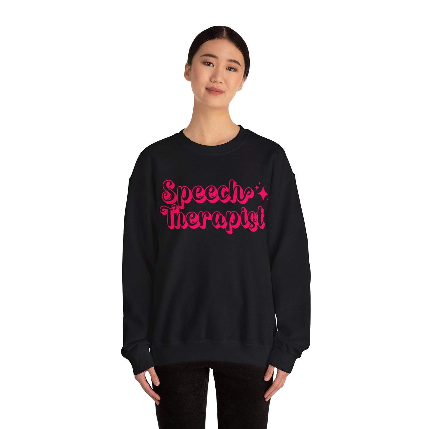 Pink and Bubbly Speech Therapist Heavy Blend™ Crewneck Sweatshirt