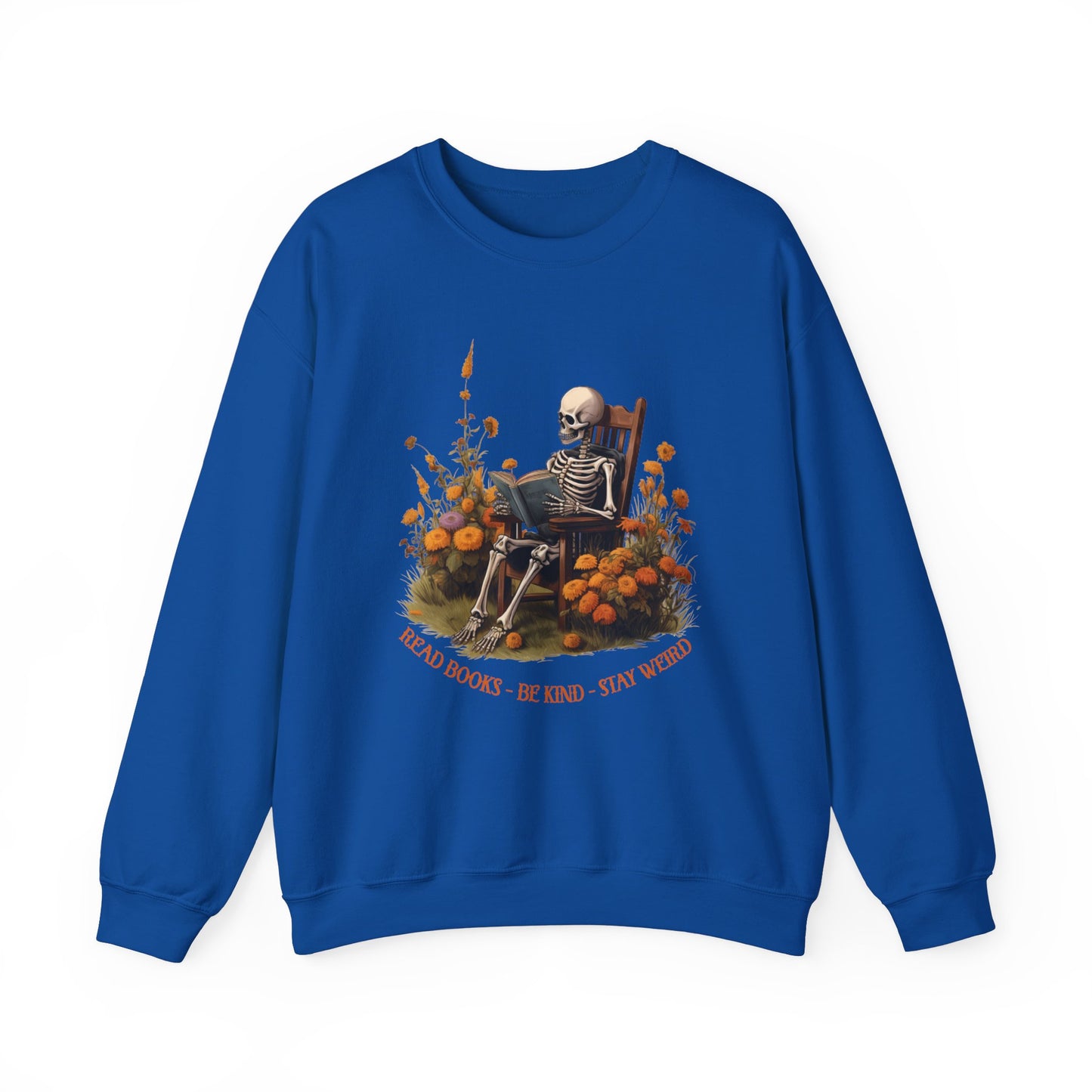 Read Books Be Kind Stay Weird Heavy Blend™ Crewneck Sweatshirt