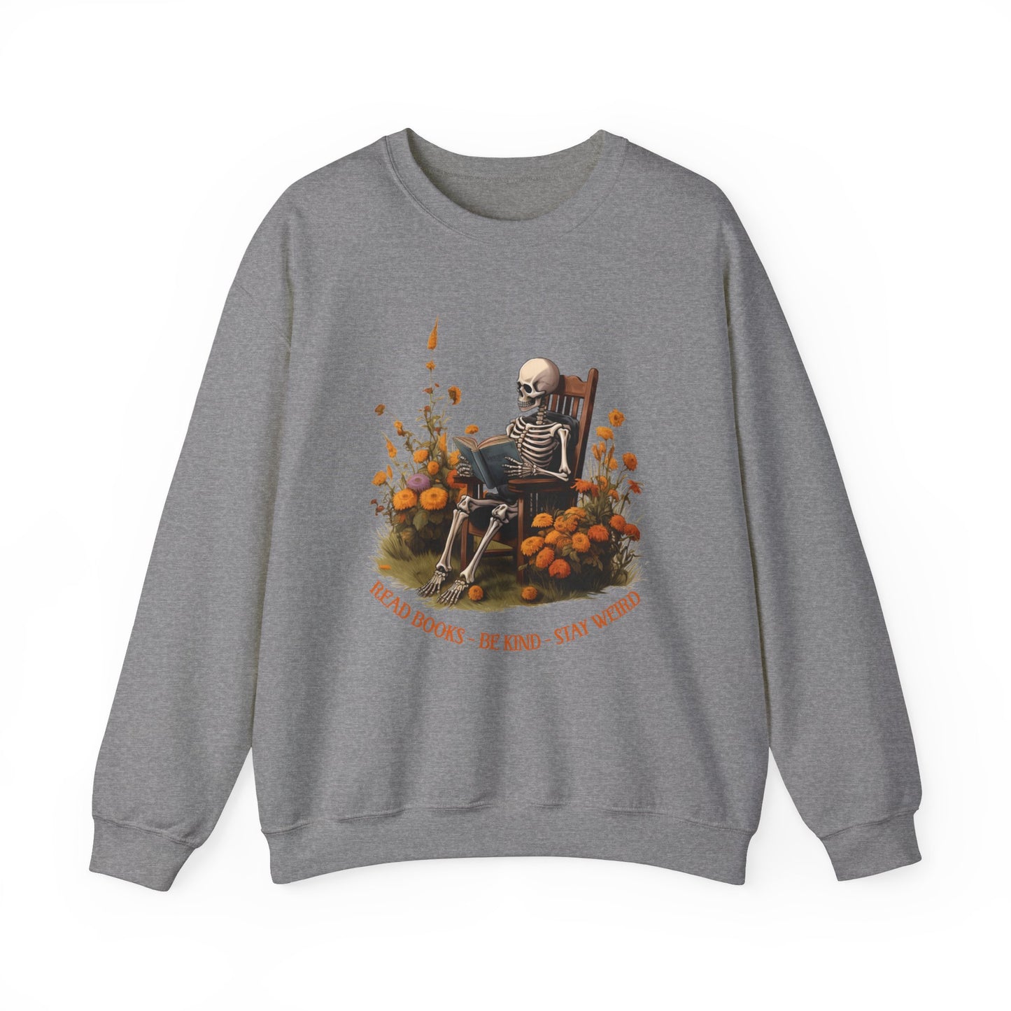 Read Books Be Kind Stay Weird Heavy Blend™ Crewneck Sweatshirt