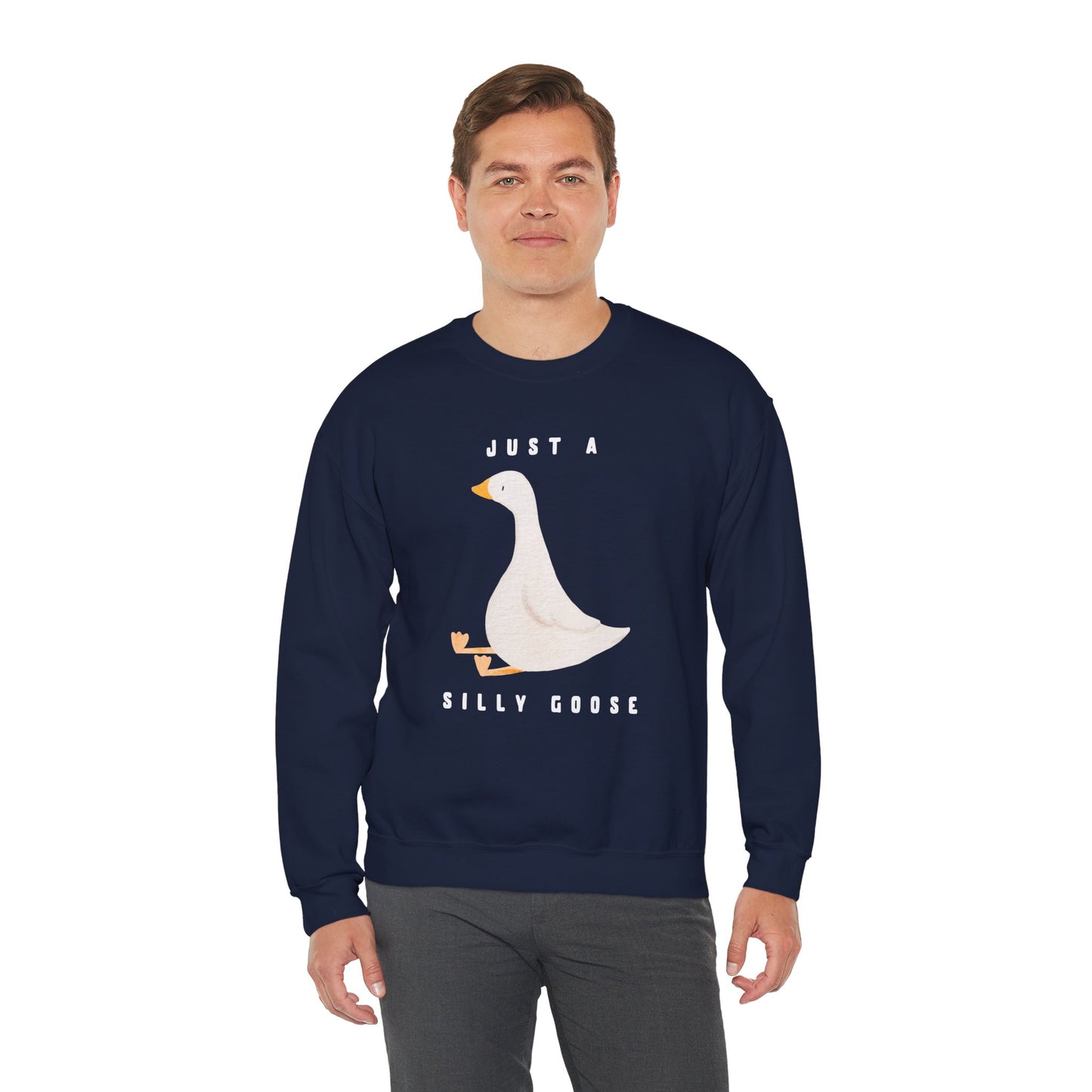Just A Silly Goose Heavy Blend™ Crewneck Sweatshirt