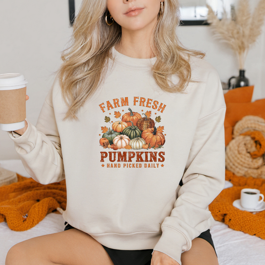 Farm Fresh Pumpkins Crewneck