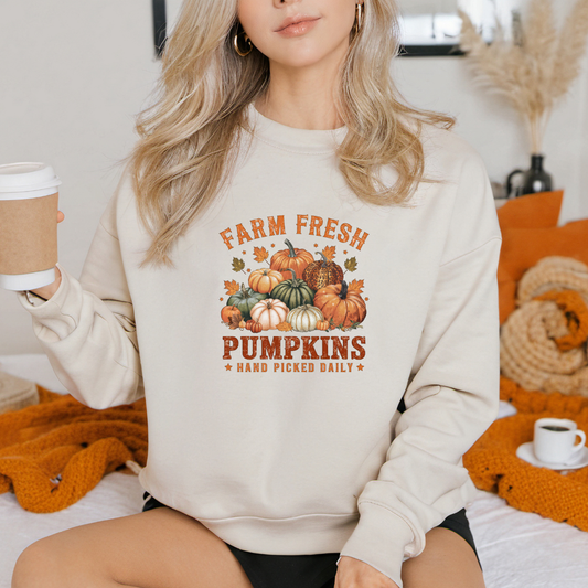 Farm Fresh Pumpkins Crewneck