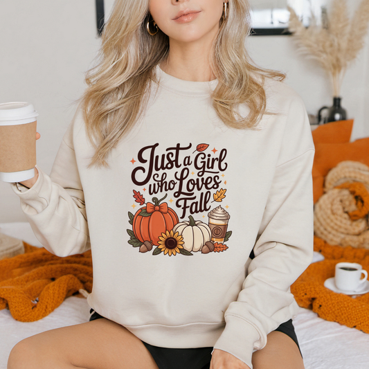 Just a Girl Who Loves Fall Crewneck